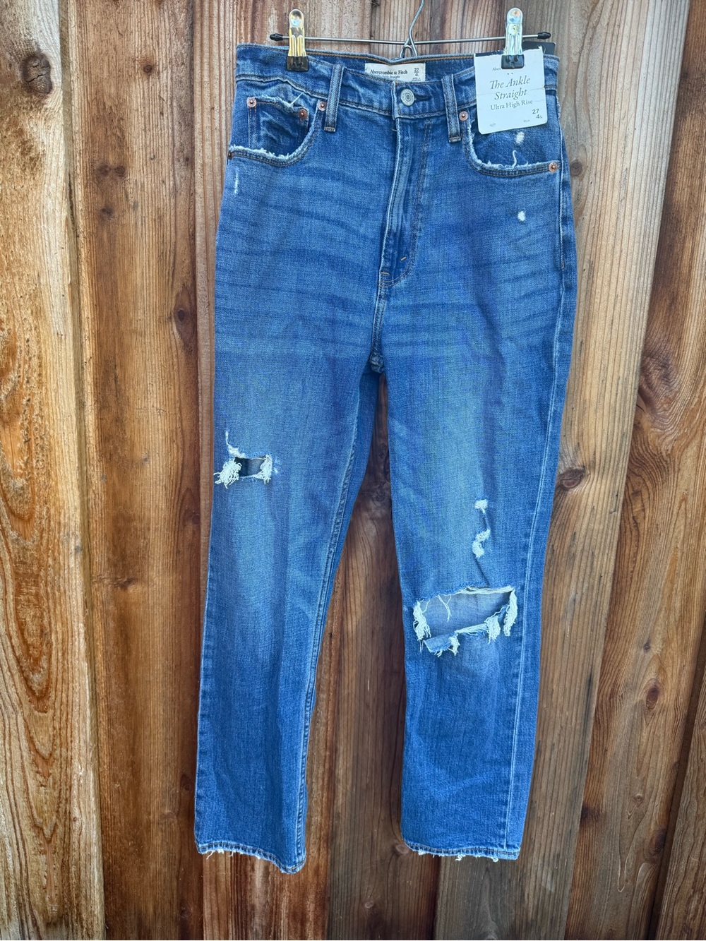 NWT A&F Distressed Women's Jeans